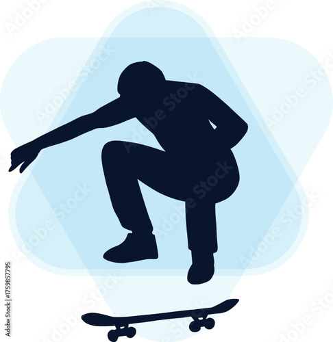 silhouette of a snowboarder
