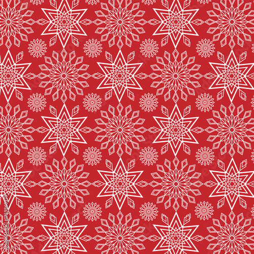 seamless pattern with snowflakes
