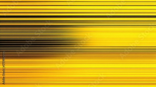 Abstract yellow and black horizontal lines with motion blur effect