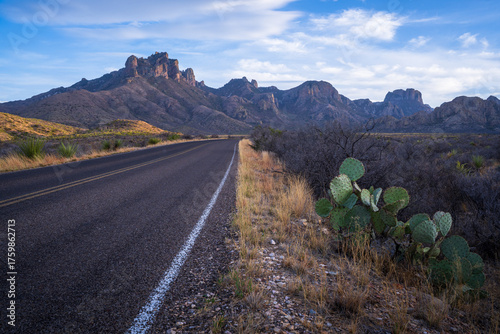 roadtrip in the beautiful nature of big bend national park in texas in the usa