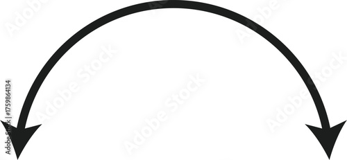 Dual semi circle arrow icon.