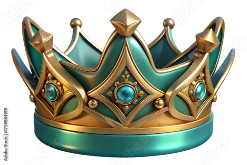 golden crown isolated