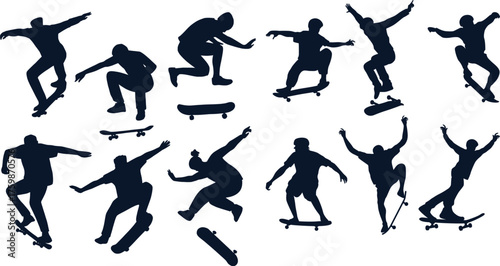 silhouettes of dancing girls