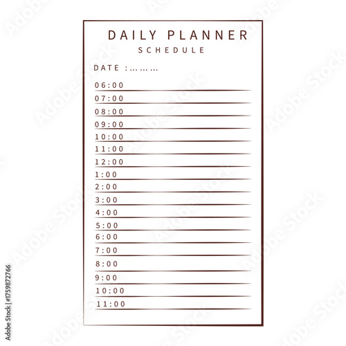 Daily Planner Page