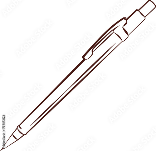 Ballpoint Pen Outline