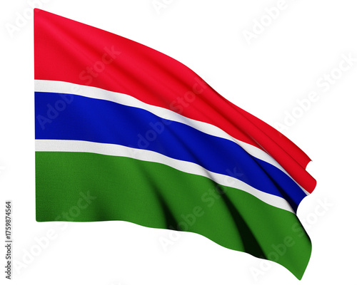 3D Realistic National Flag of gambia Free Download 3D Realistic National Flag of gambia - GFXLoad