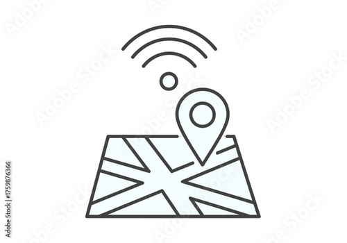 Location Tracking and Navigation Icon
