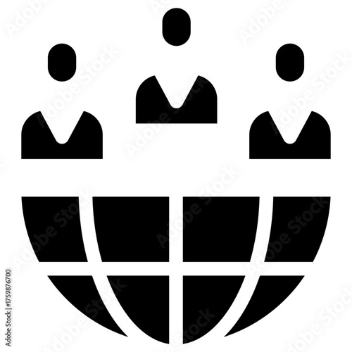 Outsourcing Glyph Icon