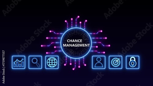 The concept of business, technology, the Internet and the network. A young entrepreneur working on a virtual screen of the future and sees the inscription: Change management