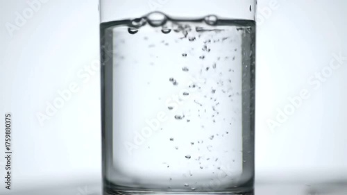 water pouring into glass