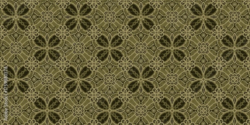 Obraz na płótnie Batik seamless pattern with floral pattern
