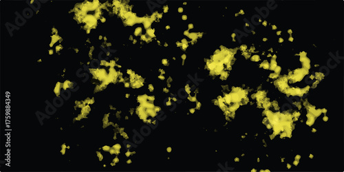 Snowflakes on dark background. white icy snowflakes isolated on golden background, natural background. golden crystalline powder on a black background.Black and golden grunge. Monochrome.