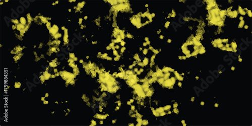 Snowflakes on dark background. white icy snowflakes isolated on golden background, natural background. golden crystalline powder on a black background.Black and golden grunge. Monochrome.