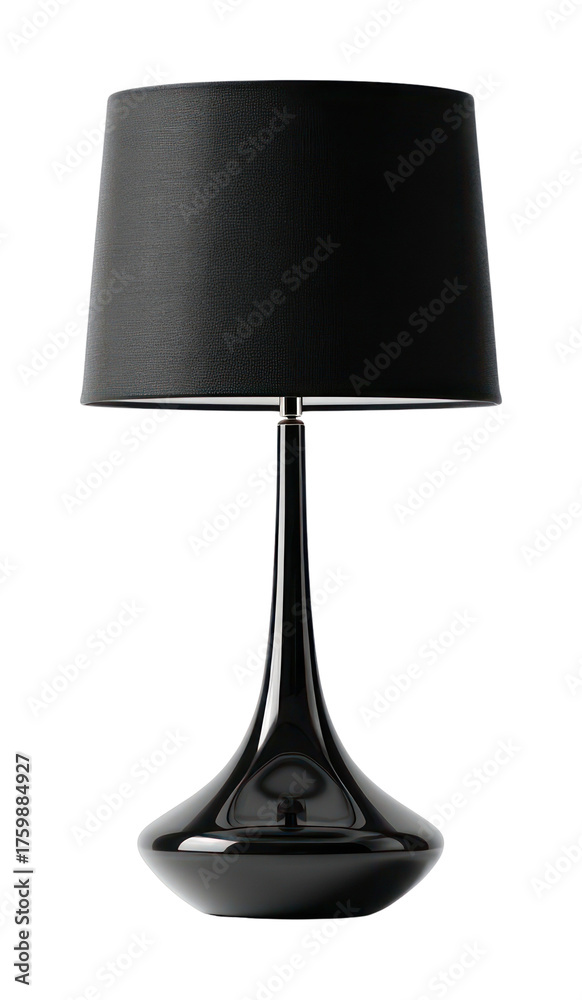 Fototapeta premium PNG Mid-Century Modern black lamp interior modern contemporary.
