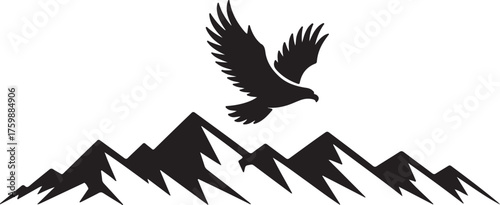 Minimalist vector illustration of a majestic animal in vibrant colors