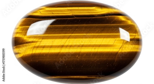 Stunning polished tiger eye gemstone sphere showcasing natural golden brown banding and chatoyancy, perfect for jewelry or decor