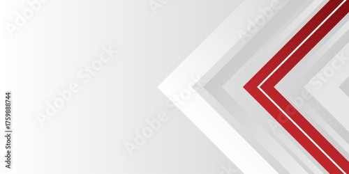 red and white banner background with diagonal stripes design. modern futuristic subtle abstract background. Modern gray abstract vector long banner background. Futuristic technology concept graphic.	