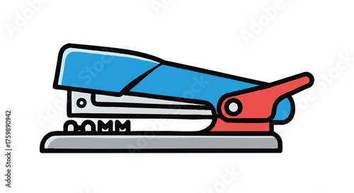 Stapler outline icon vector