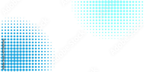 Basic halftone dots effect in past and white color. Halftone effect. Halftone background. Pop art, comic style. Pattern with small circles Futuristic panel Vector illustration. sites, business cards.