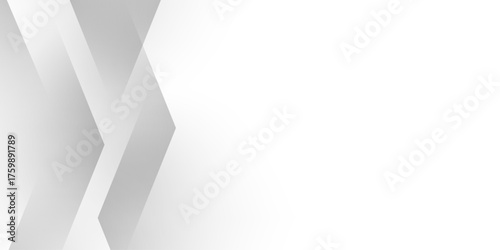 White, gray abstract background geometry shine and 3D layer element vector for presentation design. abstract pattern design Space design concept Suit for business, landing page, wallpaper background.
