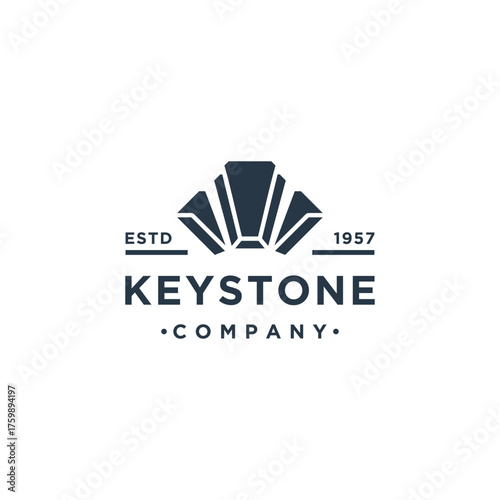 Fotografi Abstract  keystone logo design