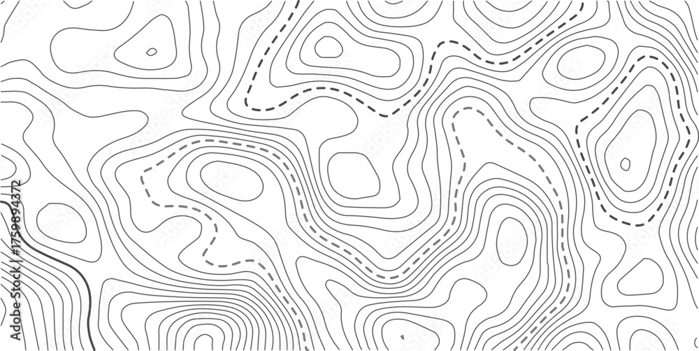 Fototapeta premium Seamless Light topographic topo contour map background, vector illustration .White wave paper curved reliefs abstract background. Vector illustration.. Design illustration for wall art, fabric.