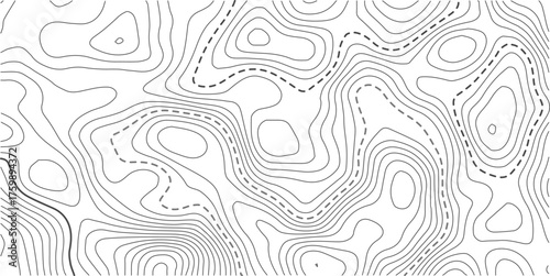 Seamless Light topographic topo contour map background, vector illustration .White wave paper curved reliefs abstract background. Vector illustration.. Design illustration for wall art, fabric.
