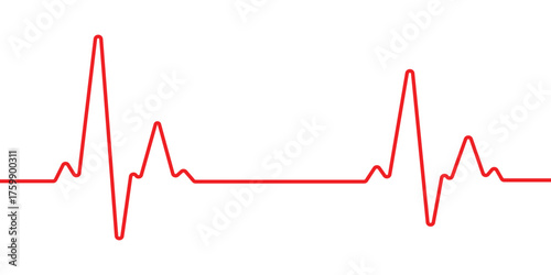 Heartbeat Pulse Line Vector Icon Set – Medical Heart Rhythm, Cardiogram, and Healthcare 
Graphic Design Illustration