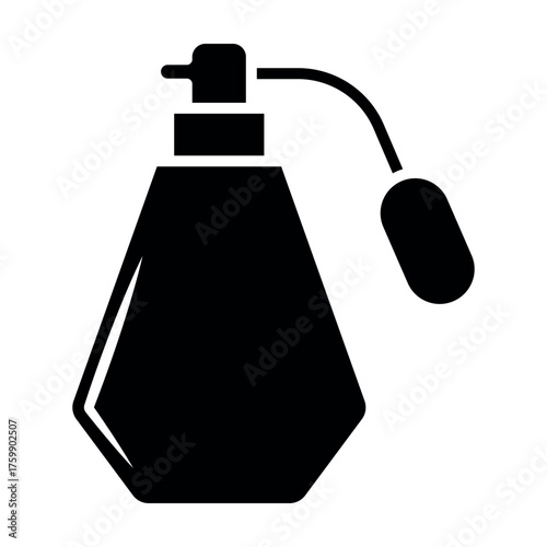 Perfume Bottle Icon – Elegant Fragrance Symbol in Flat Design