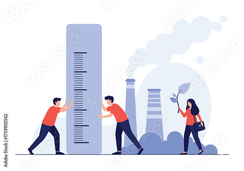 Measuring industrial growth and its environmental impact in a sustainable future.