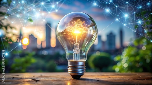 light bulb on the background of the old paper 2026