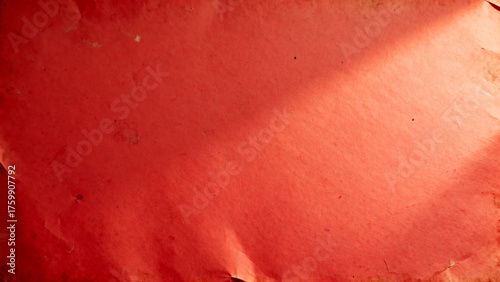 Red paper texture with shadow