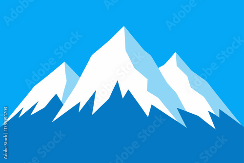 vector illustration of a mountain landscape