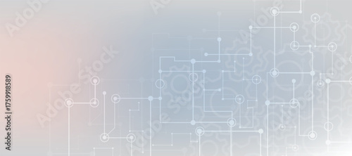 Motherboard technology circuit board background texture design. Creative idea AI banner concept for internet technology. Digital motherboard. Futuristic technology concept.