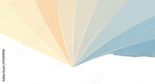 Abstract Geometric Composition Of Color Fields Emerging From Darkness