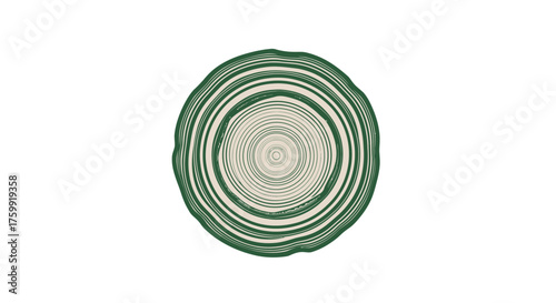 Abstract Geometric Green And White Spiral On A Solid Black Backdrop Design
