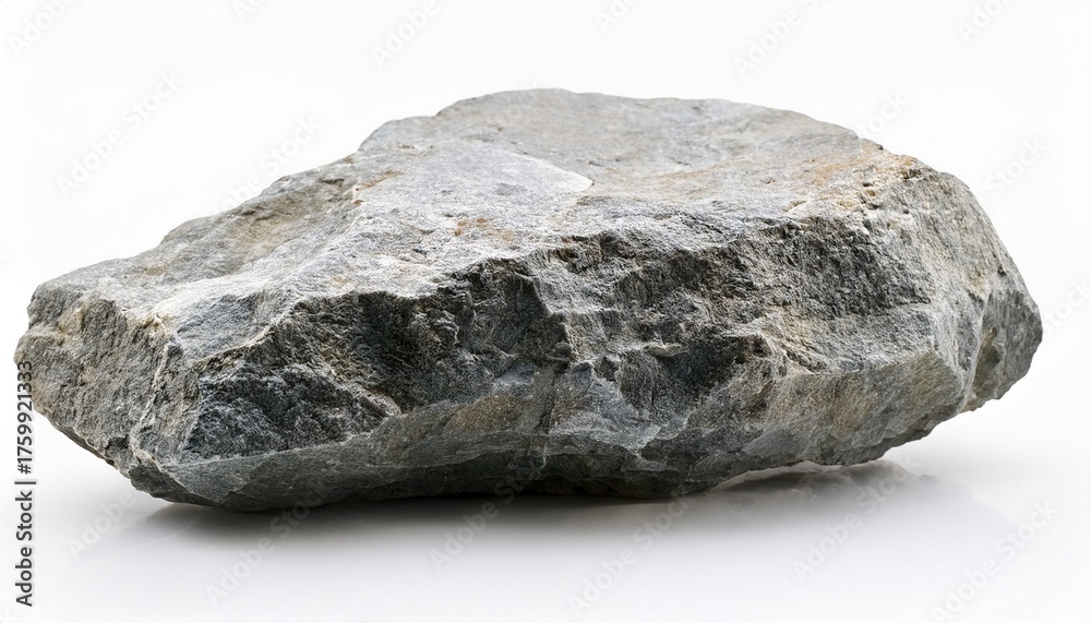 Fototapeta premium Mineral Stone Isolated On White