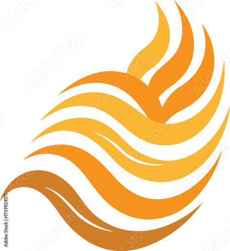 Abstract grain composition resembling ripples handmade