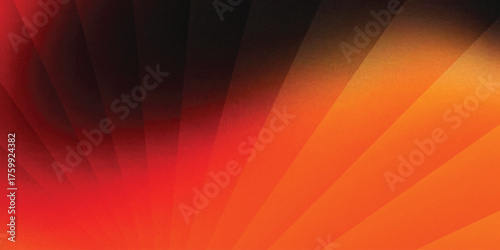Orange black colors gradient background, grainy texture