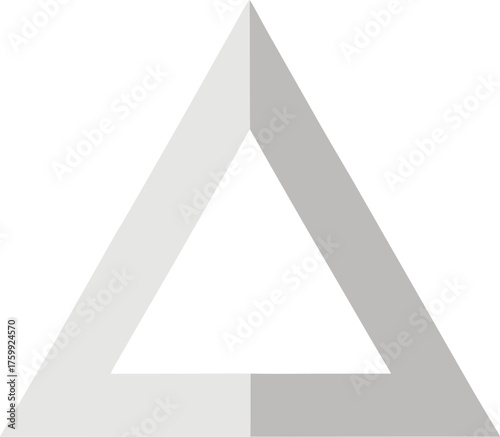 White triangle texture composed of soft tactile grain