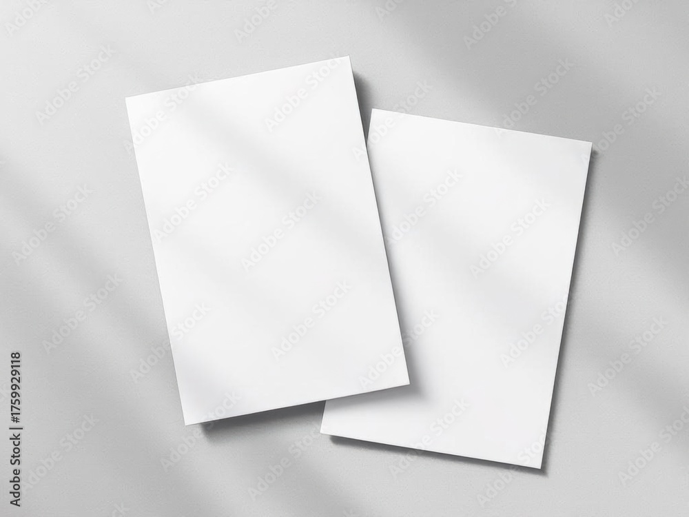 Naklejka premium A4 Flyer Blank Mockup