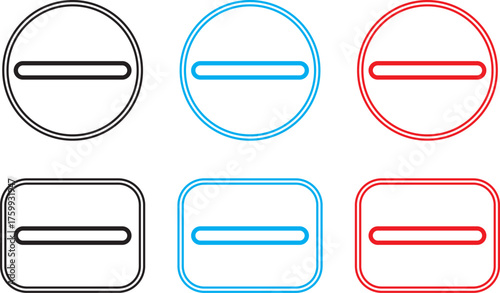 Basic mathematical icon set. Subtraction and addition sign. Minus, Plus, Multiply,Division,Equals symbol