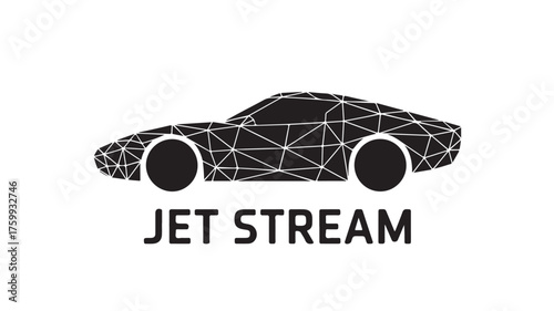 Sleek modern sports car logo concept for automotive brand identity, representing speed and innovation in the transportation industry for cutting-edge vehicle design and engineering