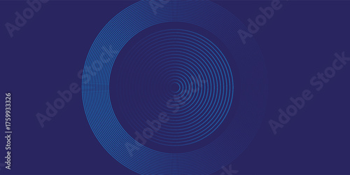 Blue abstract background with blue glowing geometric lines. Modern shiny blue diagonal rounded lines pattern.vektor