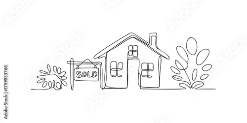 House with Sold Sign