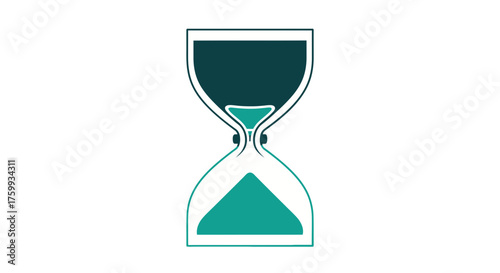 Abstract Hourglass Depicting Time's Passage And The Transient Nature Of Existence