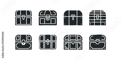 Collection of Treasure Chest Icons