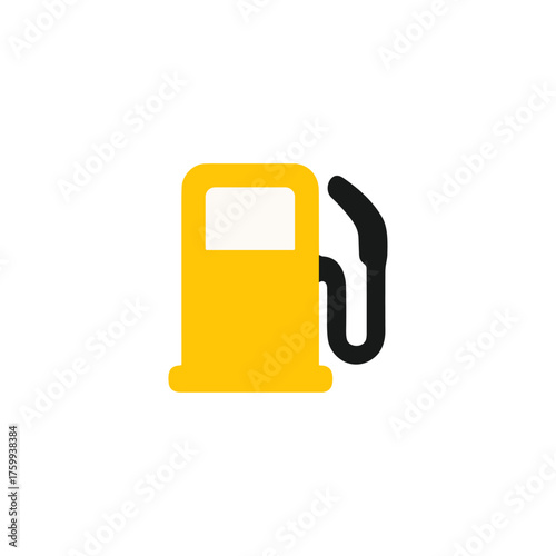 Gas station, Fuel pump icon logo flat vector design