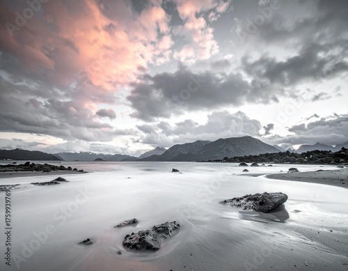 sunset on the beach
