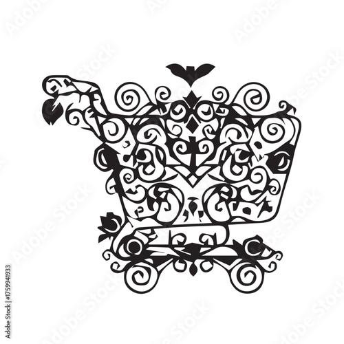 Intricate Shopping Cart Design